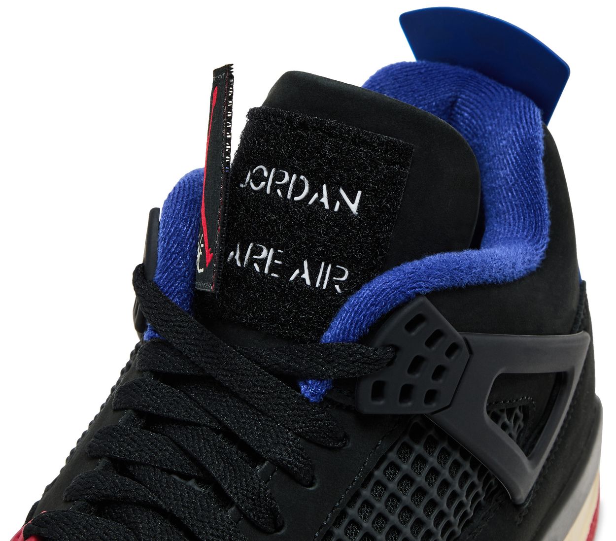 Nike Air Jordan 4 Retro 'Rare Air - Gold Lettering'
(Unisex) Black/Fire Red/Deep Royal Blue/Dark Smoke
Grey/Tech Grey FV5029-003-GOLD Autumn New ^