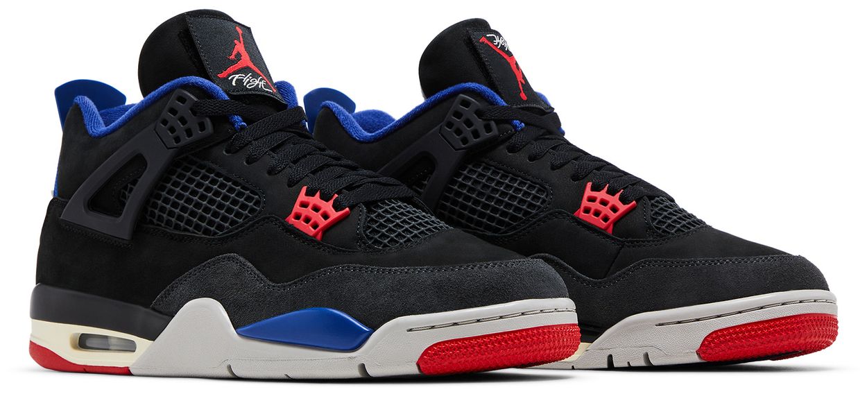 Nike Air Jordan 4 Retro 'Rare Air - Gold Lettering'
(Unisex) Black/Fire Red/Deep Royal Blue/Dark Smoke
Grey/Tech Grey FV5029-003-GOLD Autumn New ^